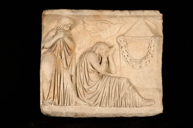 Sarcophagus with a Scene of Mourning